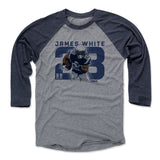 Mens Baseball T-Shirt Navy / Heather Gray