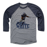 Mens Baseball T-Shirt Navy / Heather Gray